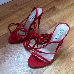 Suede lace, Steve Madden heels
